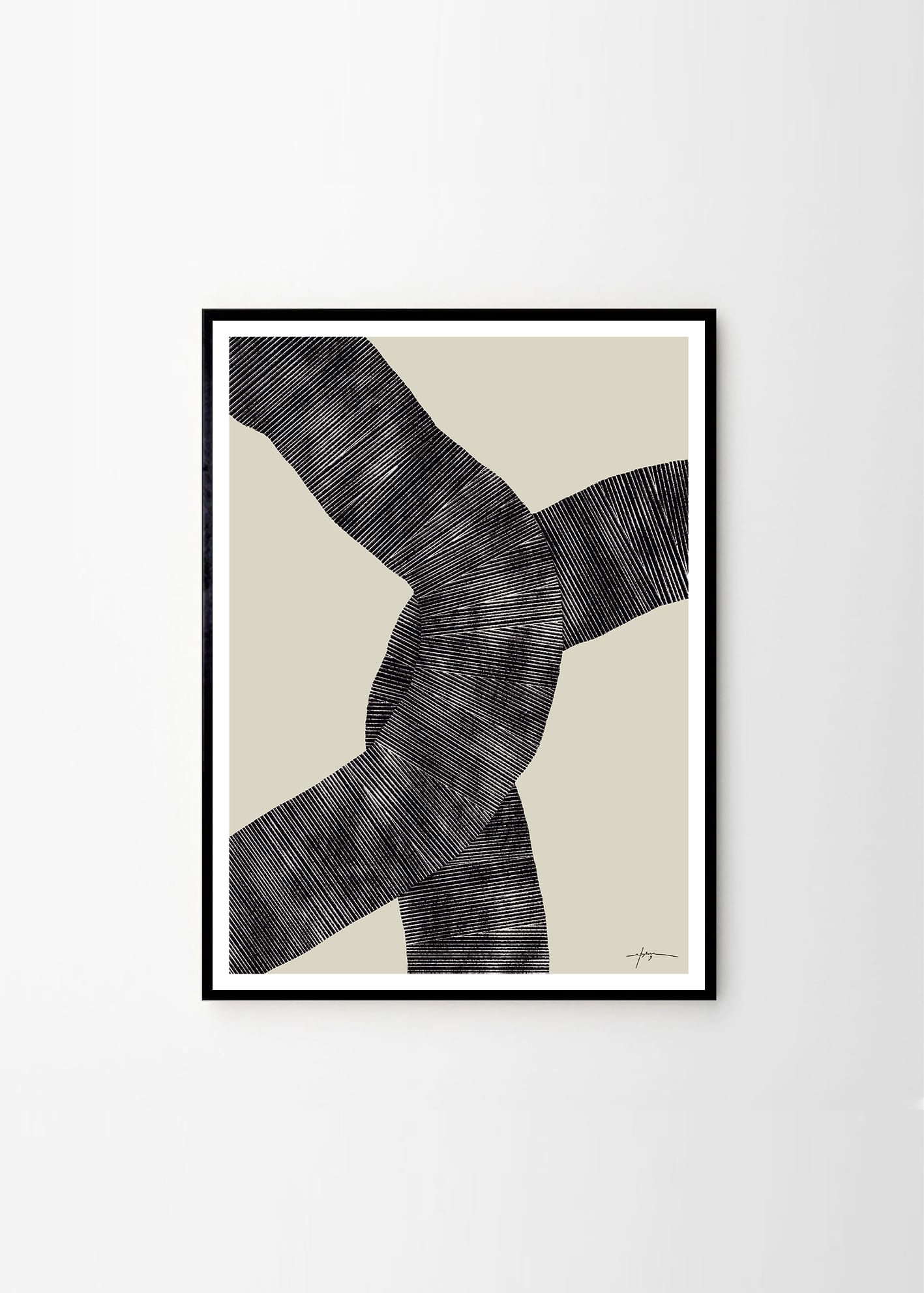 The Poster Club Art Prints Abstract 697 Poster 30x40 cm beige