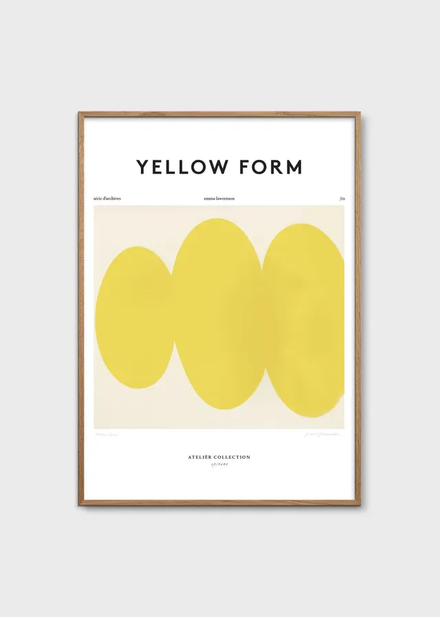 The Poster Club Art Prints Yellow Form Poster A4 gelb