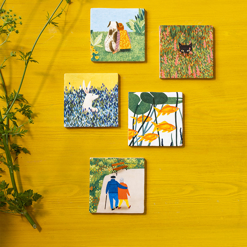 Storytiles Delft blue Couple goals Fliese S 10x10 cm Liebe