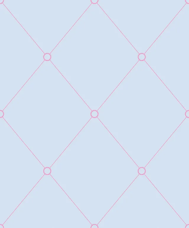Mineheart Quilt Outline Tapete hellblau rosa
