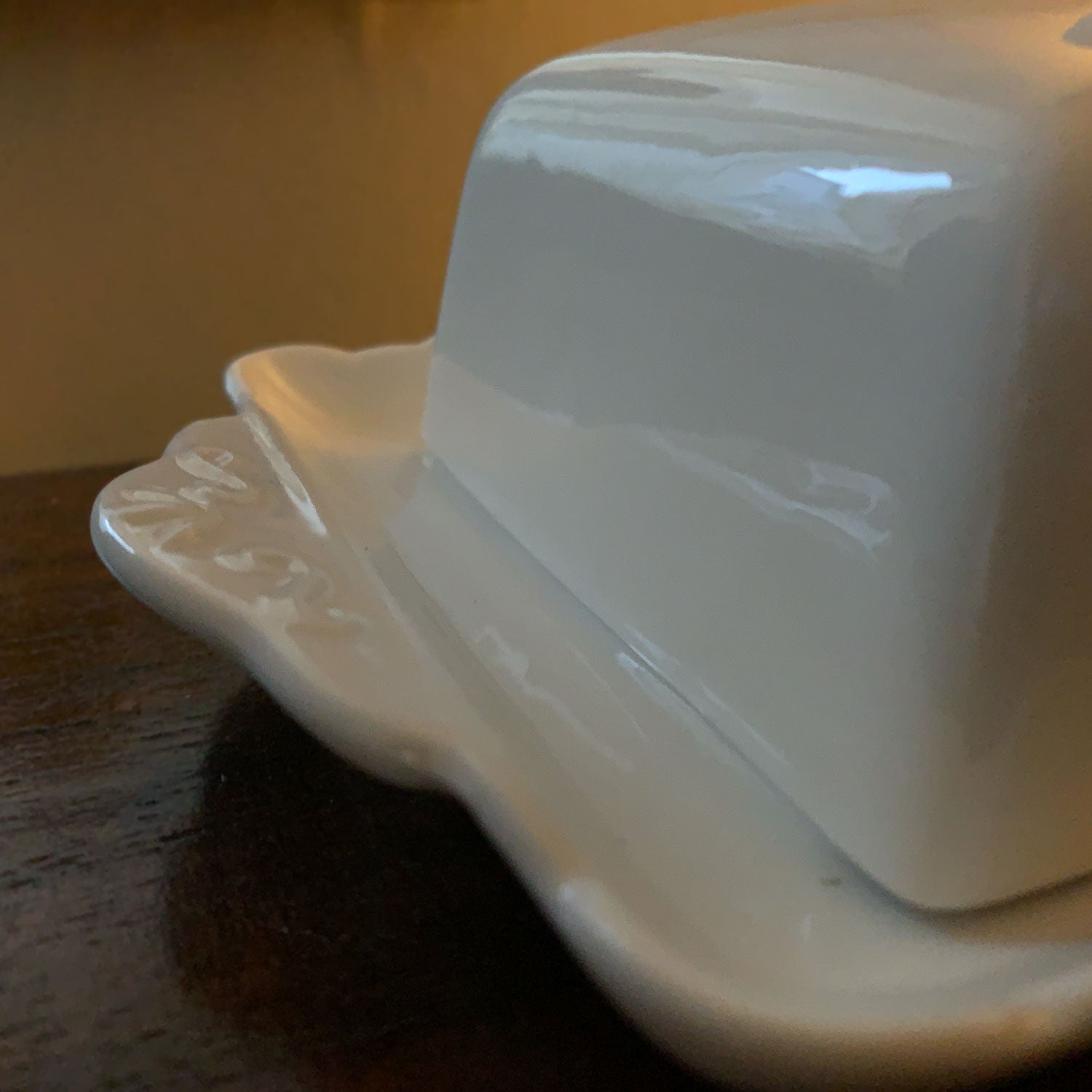 LS-LebenStil Möbel & Wohnen Butterdose Porzellan Weiß 250g 19cm