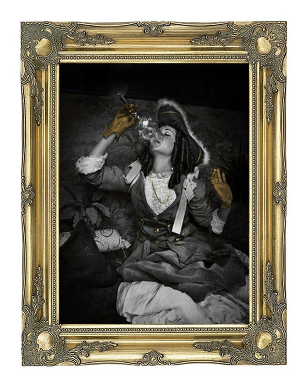 Mineheart Air is Not Enough Gold Edition Leinwandbild 84x119cm