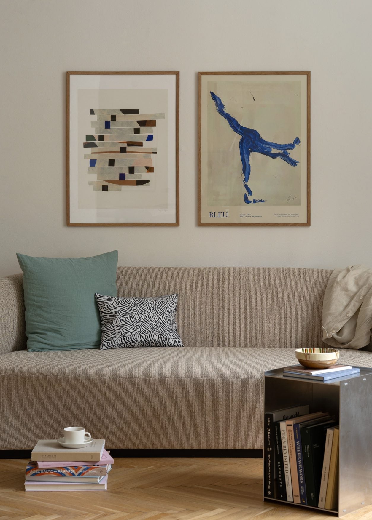 The Poster Club Perfect Match Pair No. 020 Poster beige blau