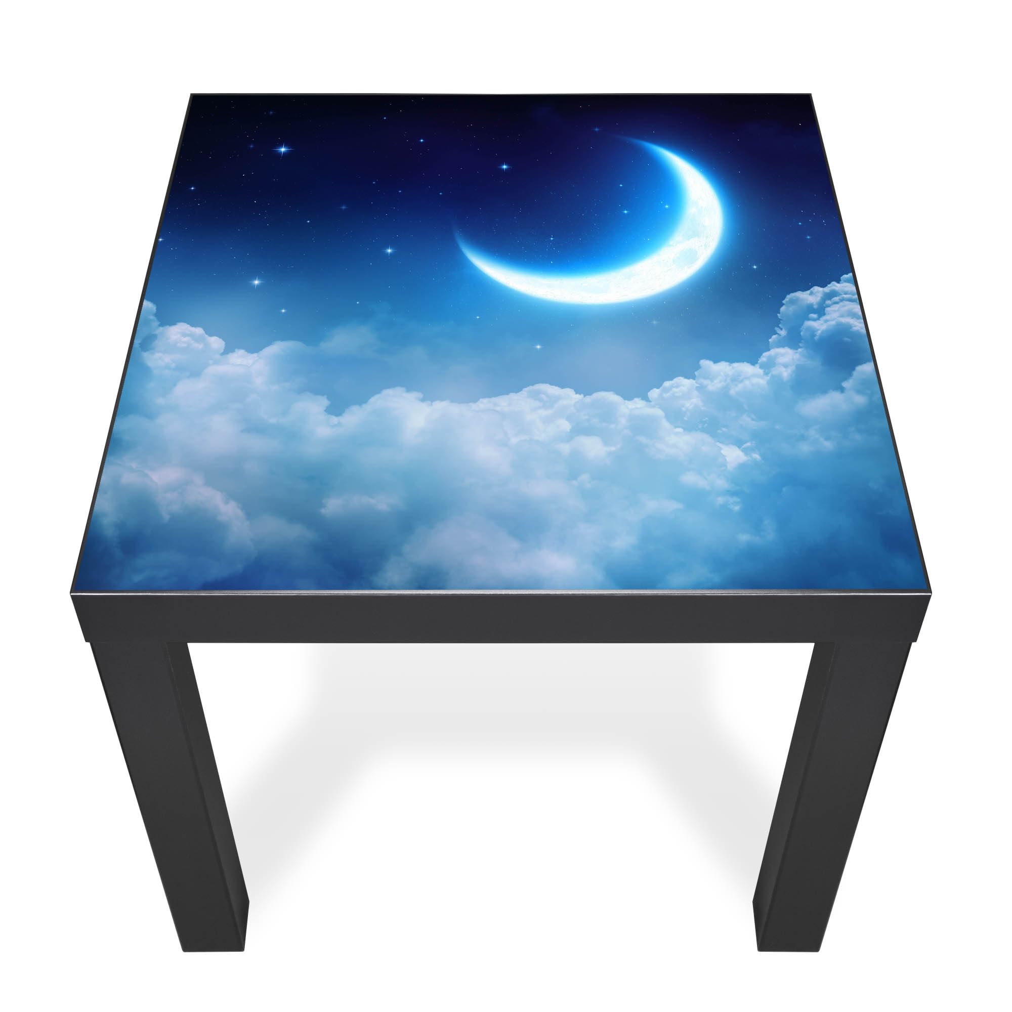 Banjado Möbelfolie Tischfolie Zunehmender Mond 55x55 cm selbstklebend