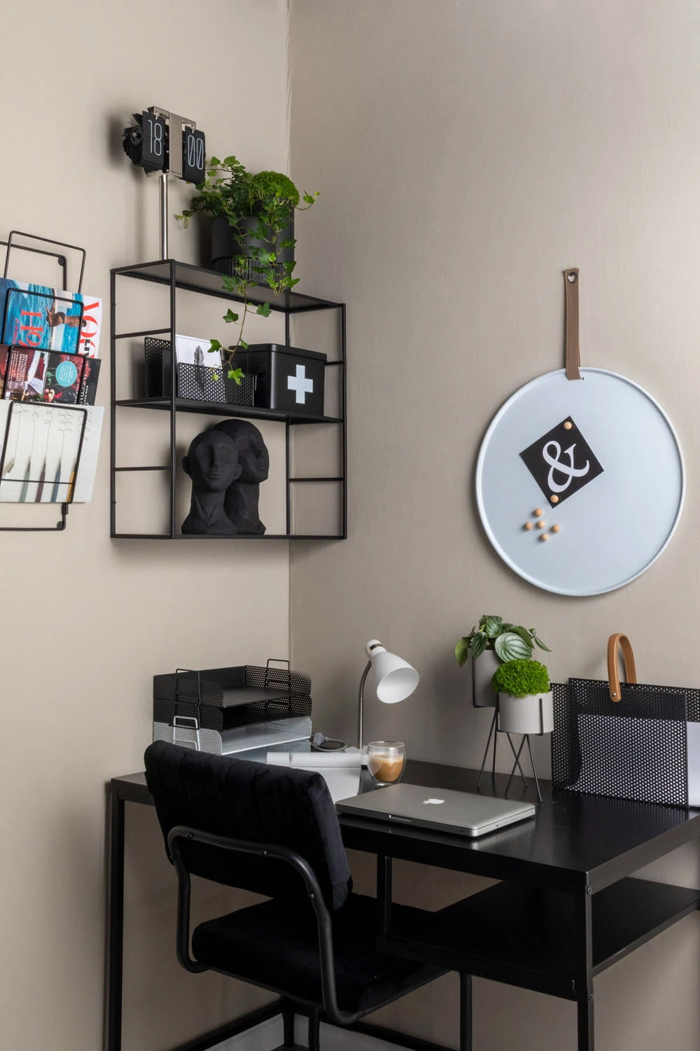 LS-LebenStil List Tischlampe 39cm Weiß-Silber E27 Schwenkarm