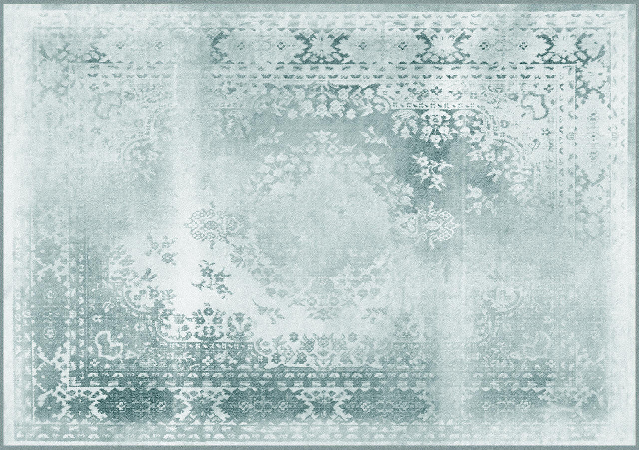 Mineheart Rugs Kashan Remix White Teppichmuster 20x20cm weiß