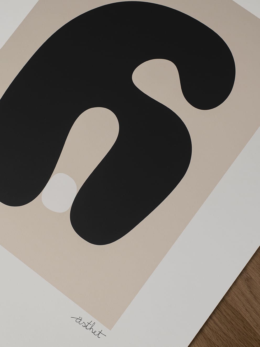 The Poster Club Abstract No. 02 Poster 30x40 cm Beige