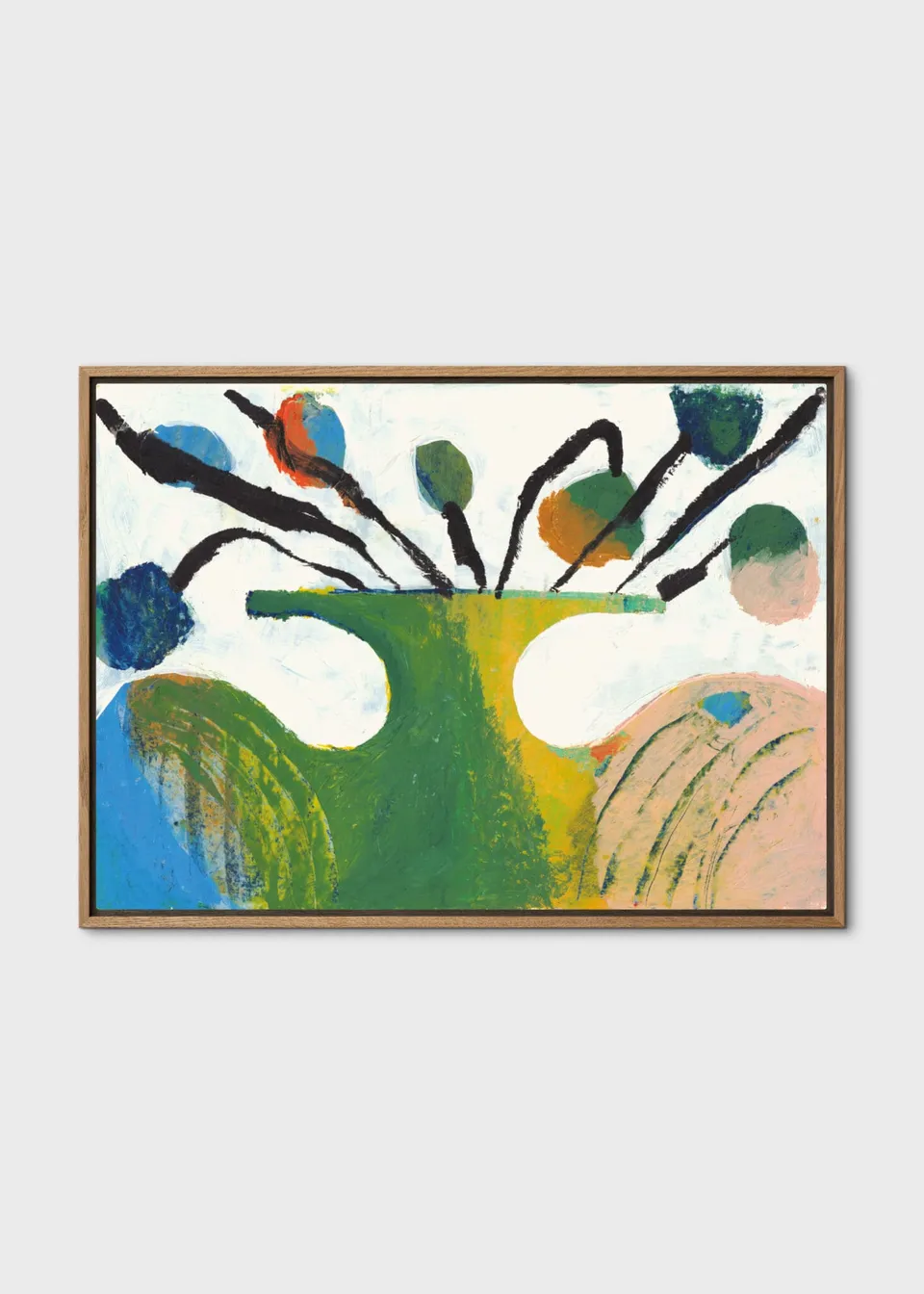 The Poster Club Your Shape Canvas 30x40 cm grün rose gerahmt