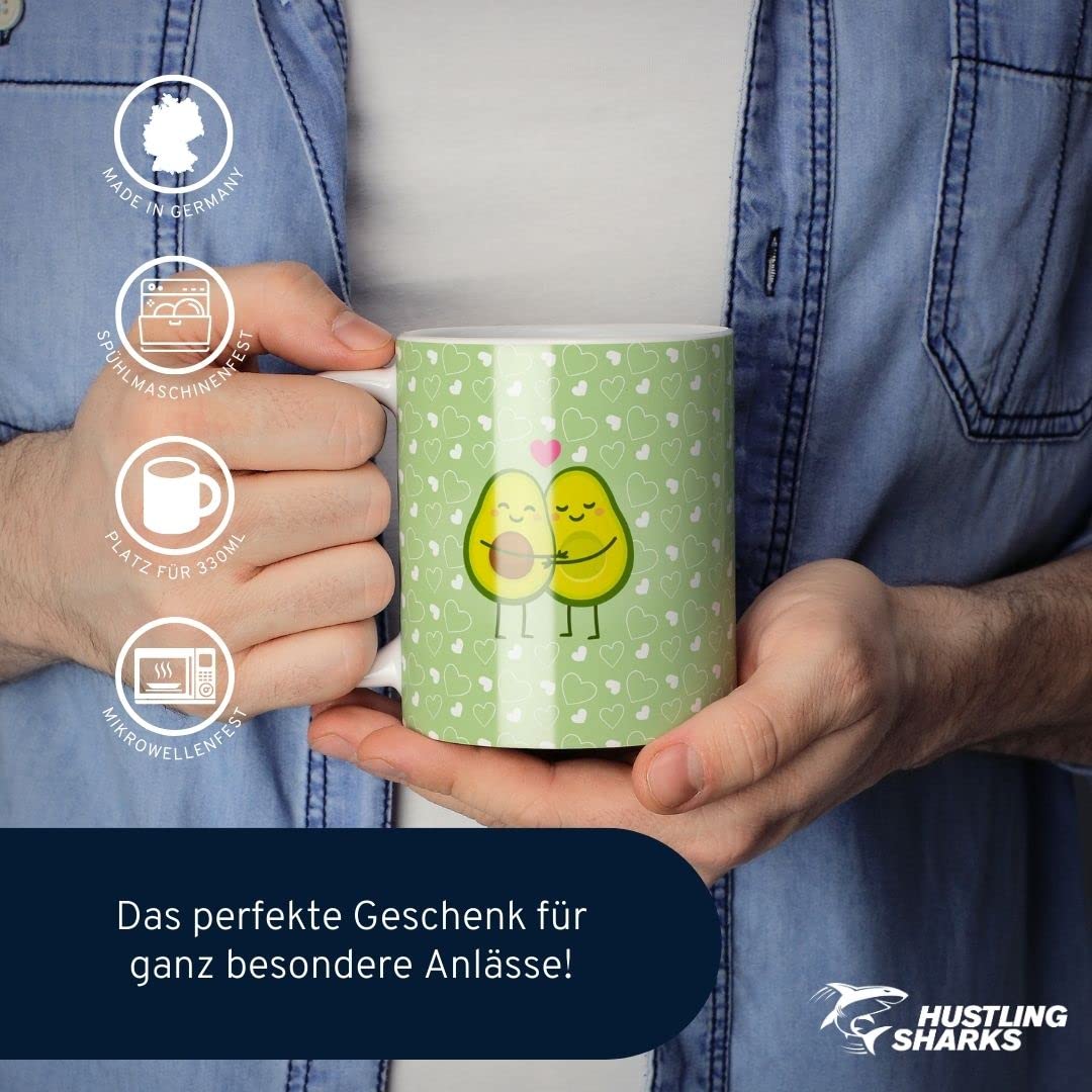 Hustling Sharks Wandbilder Avocados in love Tasse 330ml bunt