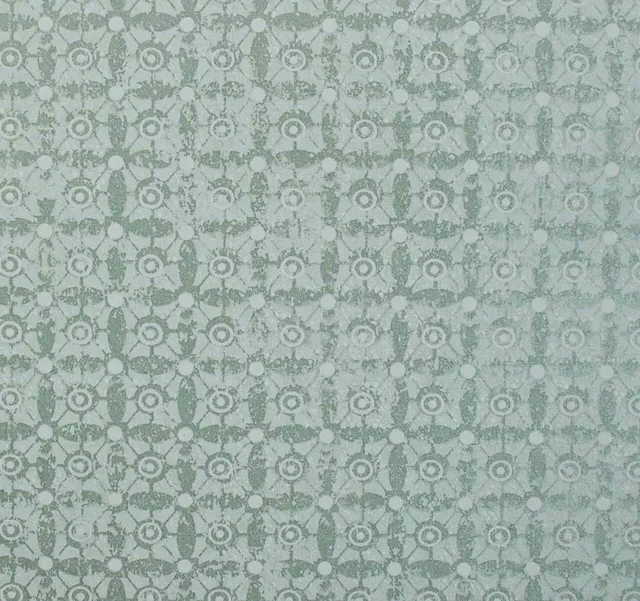 Mineheart Wallpaper Classico Tile Tapete Silver Green Fliesenoptik