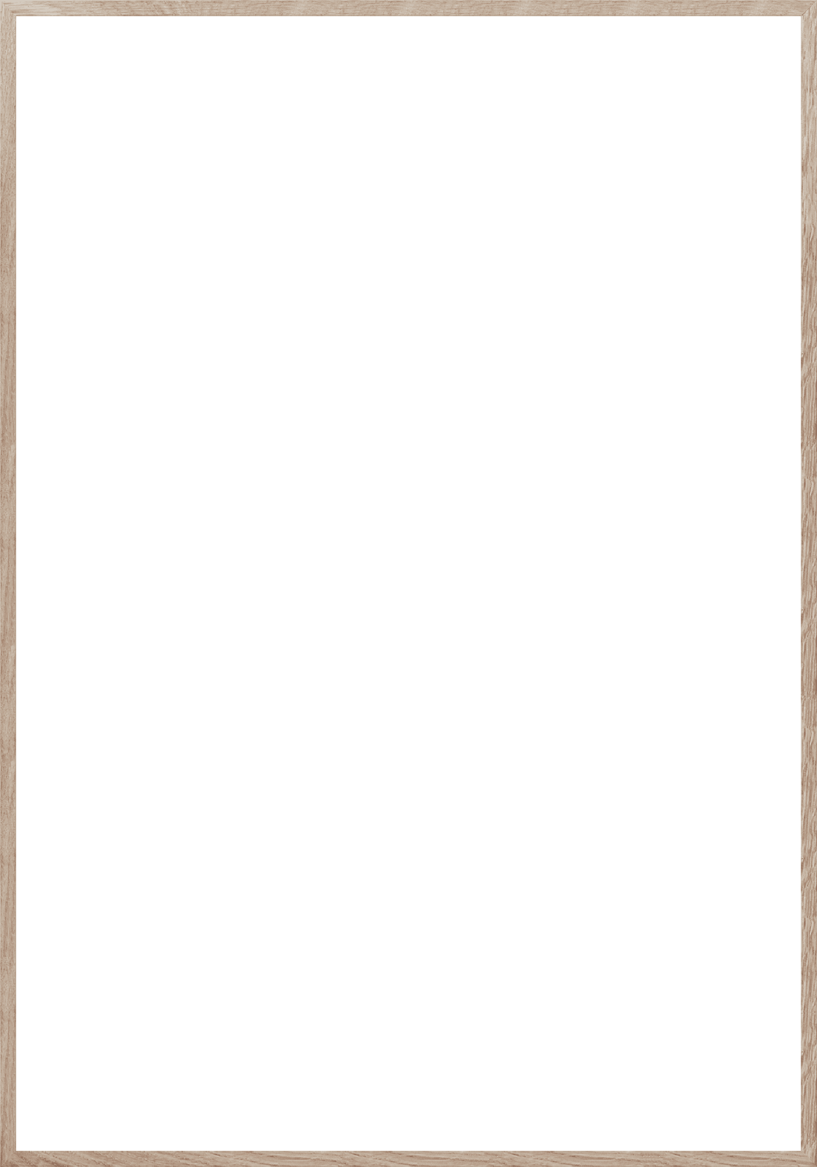 The Poster Club Frames Oak Frame Bilderrahmen 30x40 Eiche