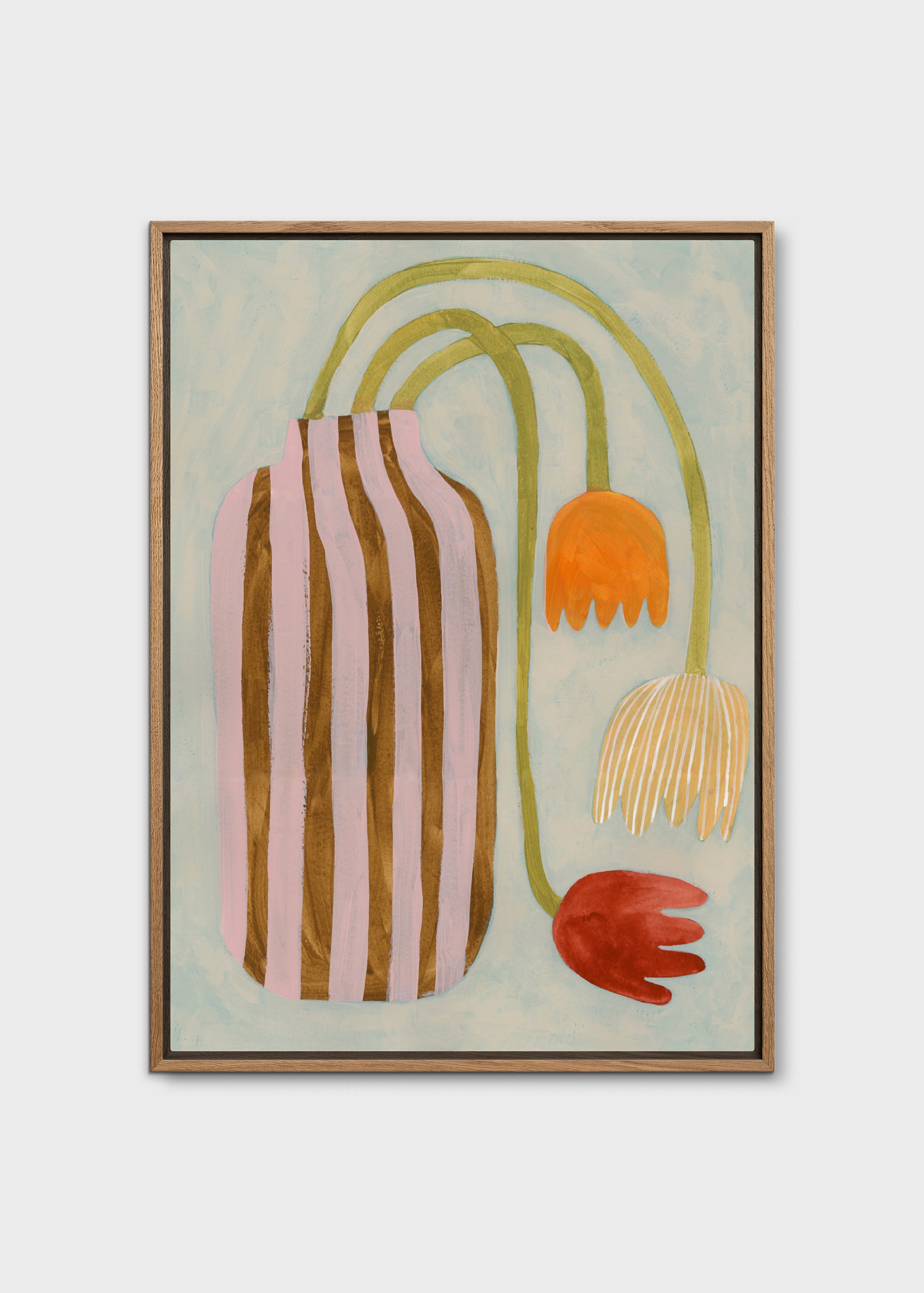 The Poster Club Fallen Tulips Canvas 30x40 gerahmt Blumen