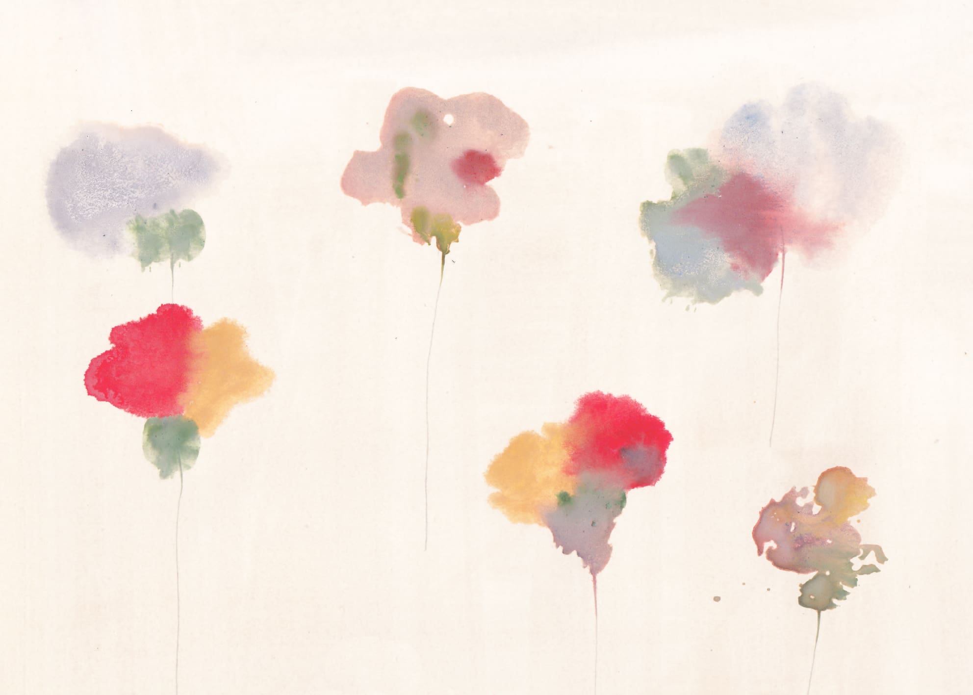 The Poster Club Art Prints Sketch of Flowers 02 Canvas 30x40