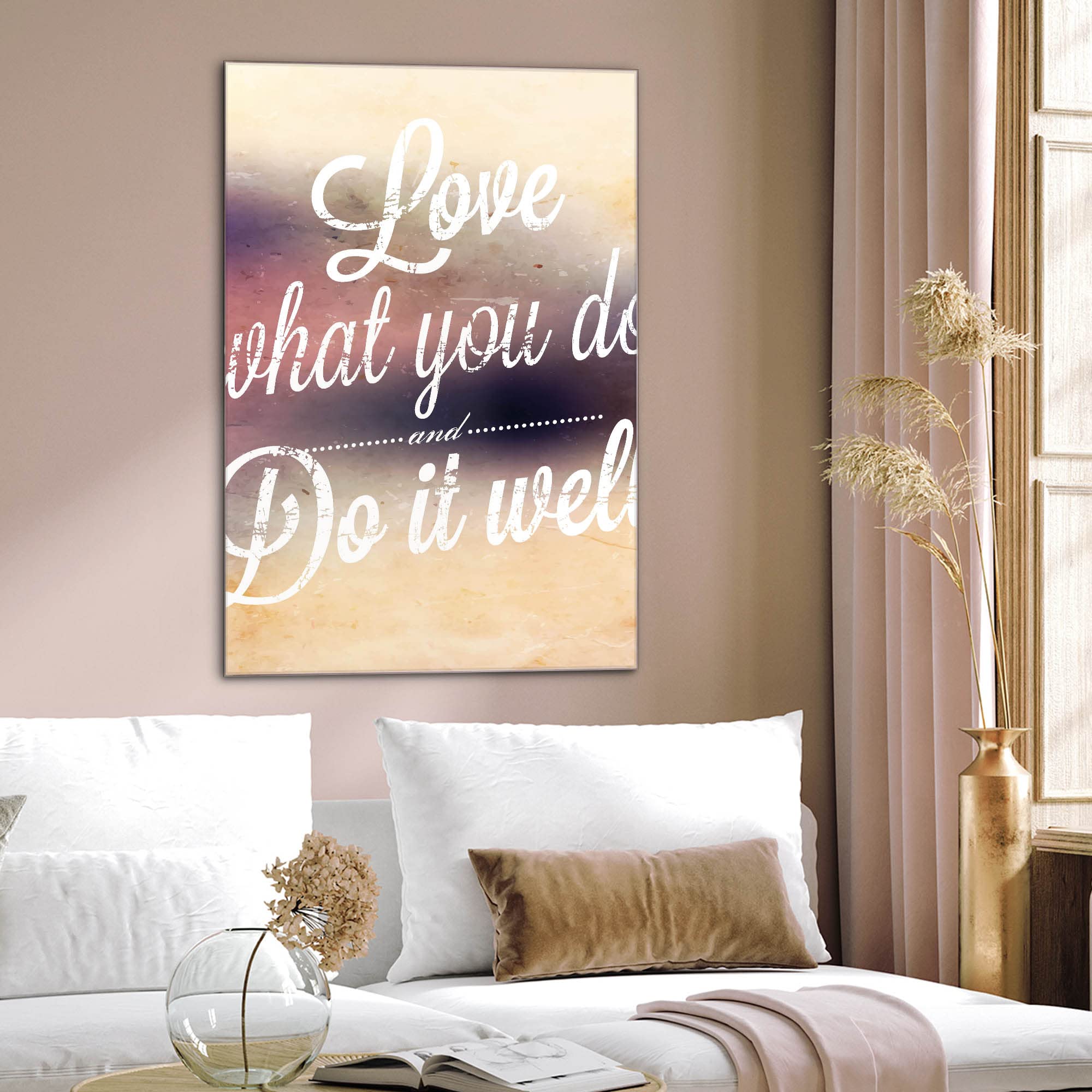 Banjado Magnettafel Love What You Do Magnetboard 60x40 cm