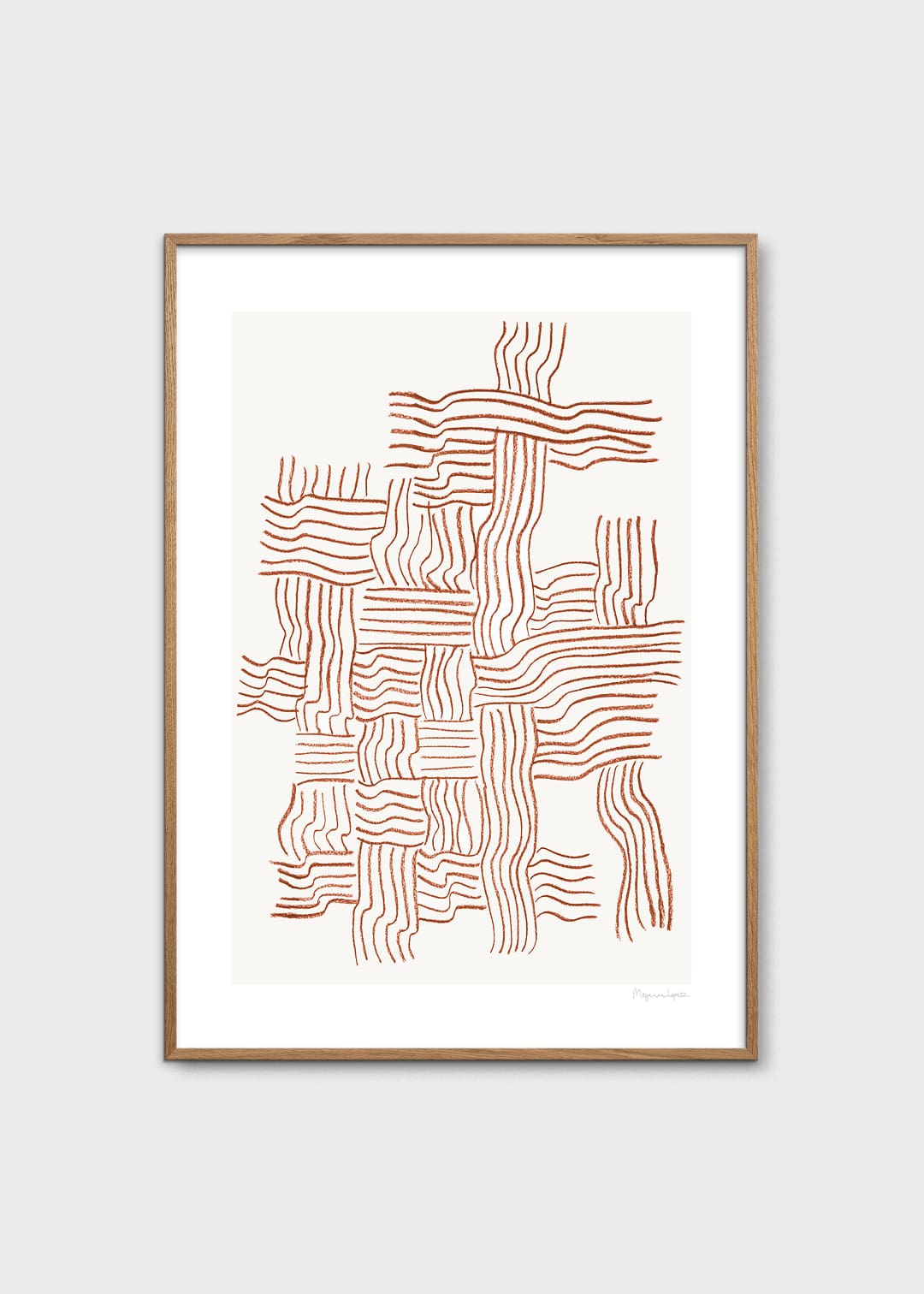 The Poster Club Art Prints Woven Poster 30x40 cm Rot