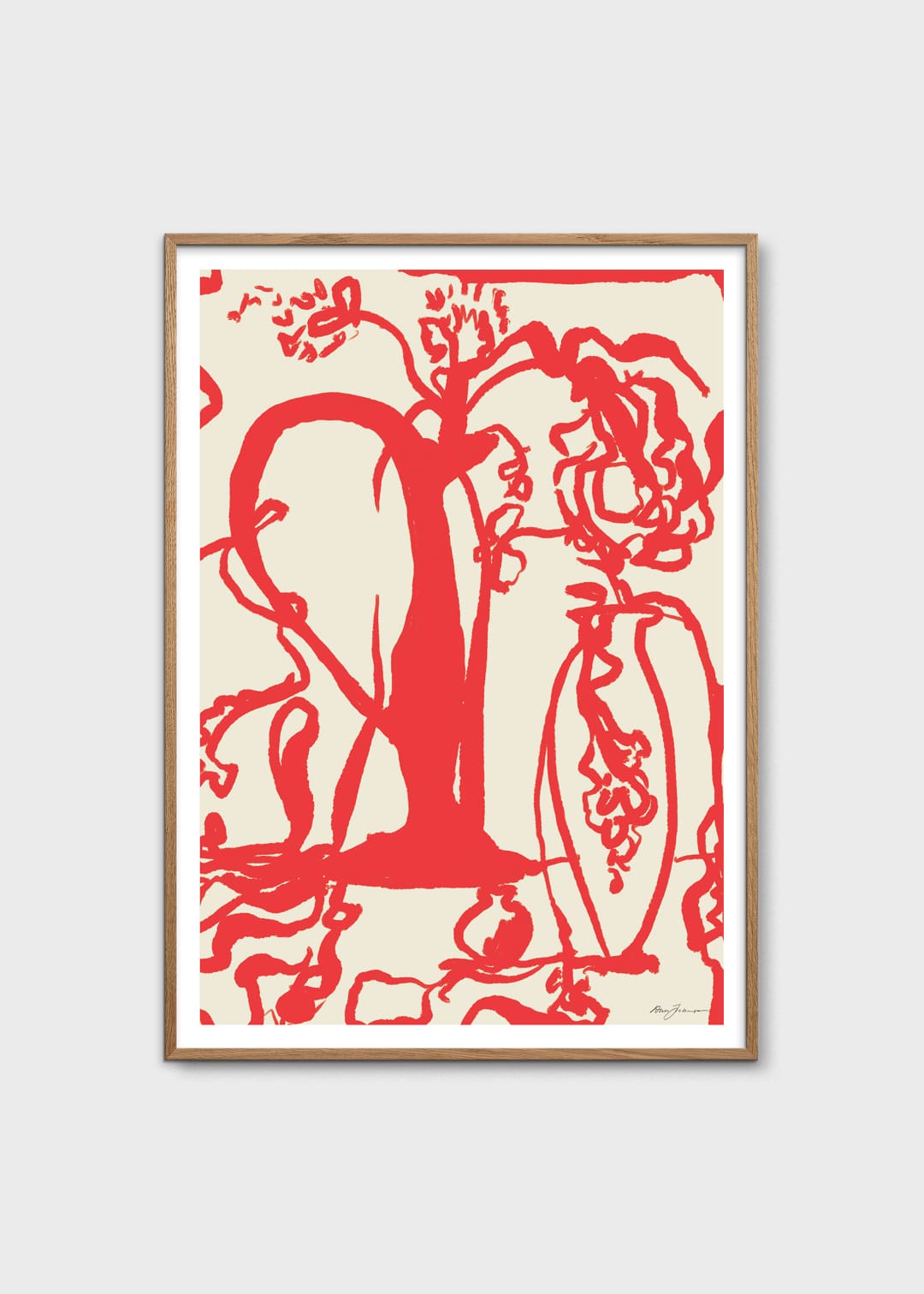 The Poster Club Art Prints Grand Vase Poster 30x40 cm rot