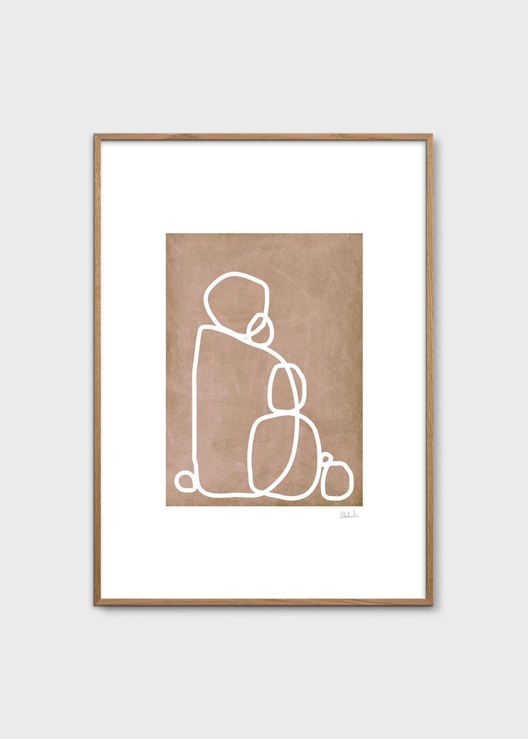 The Poster Club Art Prints Family of Volax Poster 30x40 beige