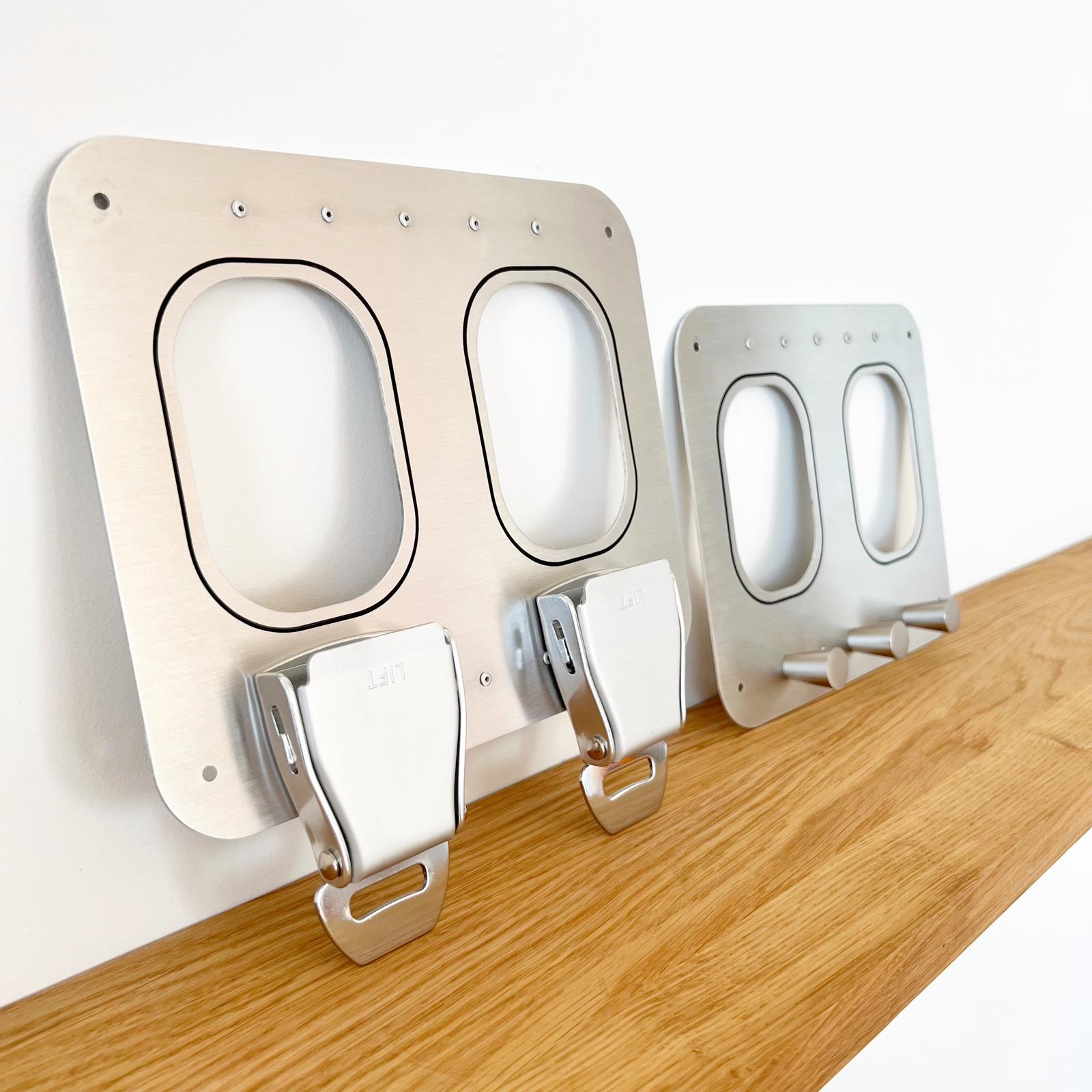 aircraftwindows Coat Racks 2er Garderobe Aluminium Standard