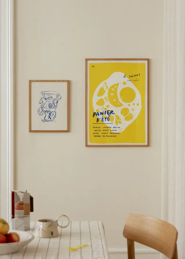 The Poster Club Perfect Match Pair No. 028 Poster Set gelb
