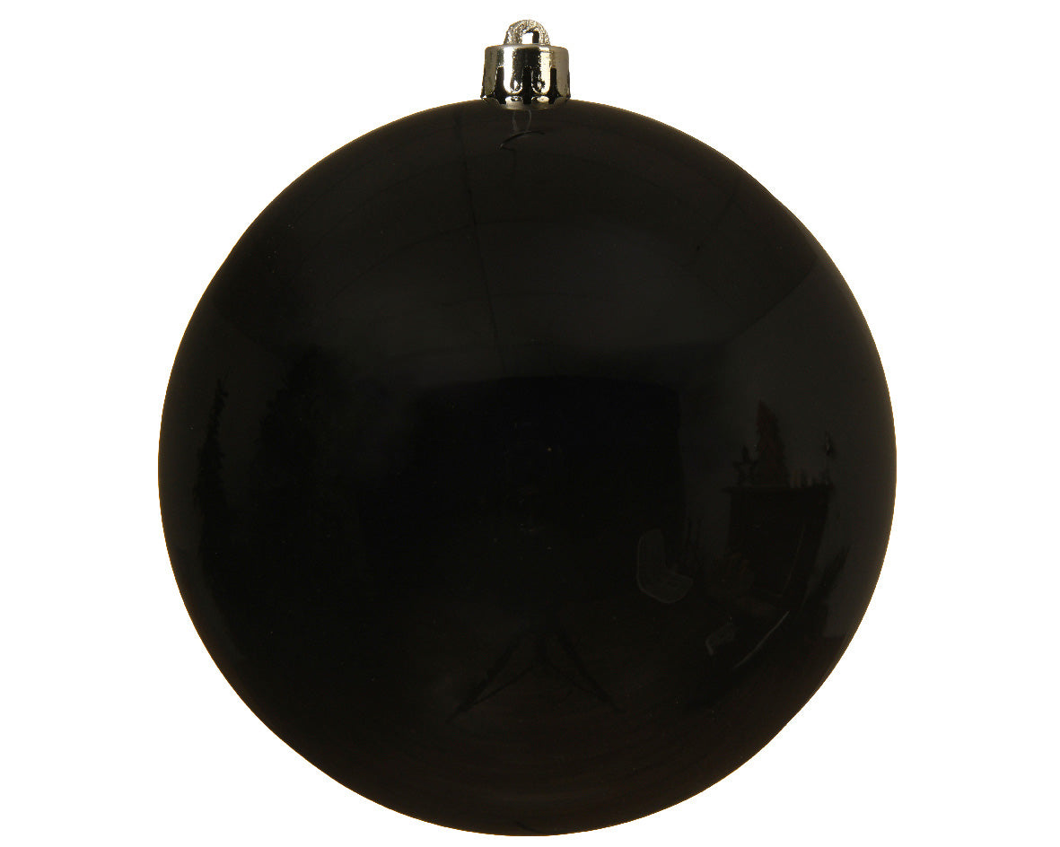 LS-LebenStil Möbel & Wohnen XL Weihnachtskugel 14cm Schwarz Kunststoff