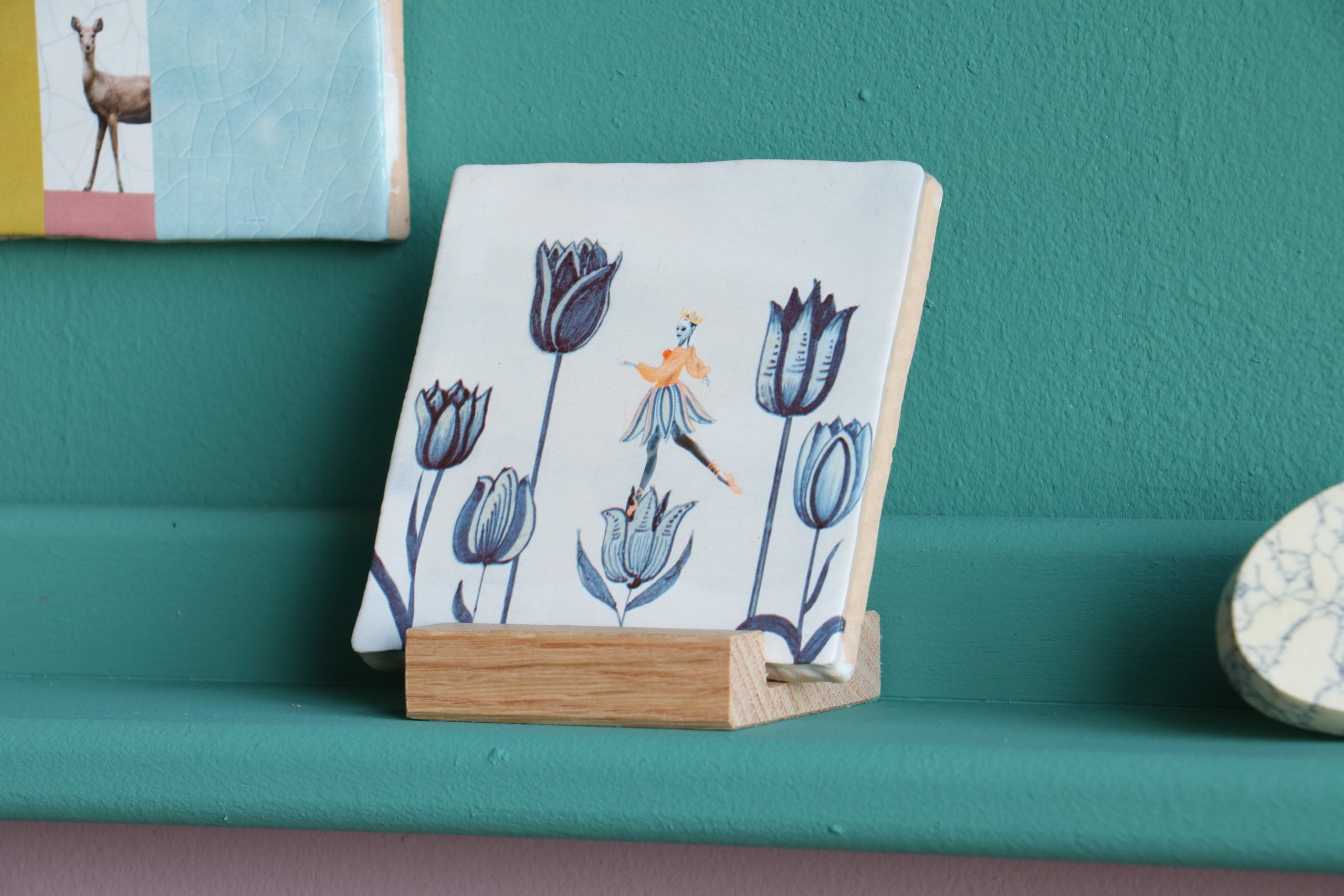 StoryTiles Delft Blue Tulpenliefde Fliese 10x10 cm