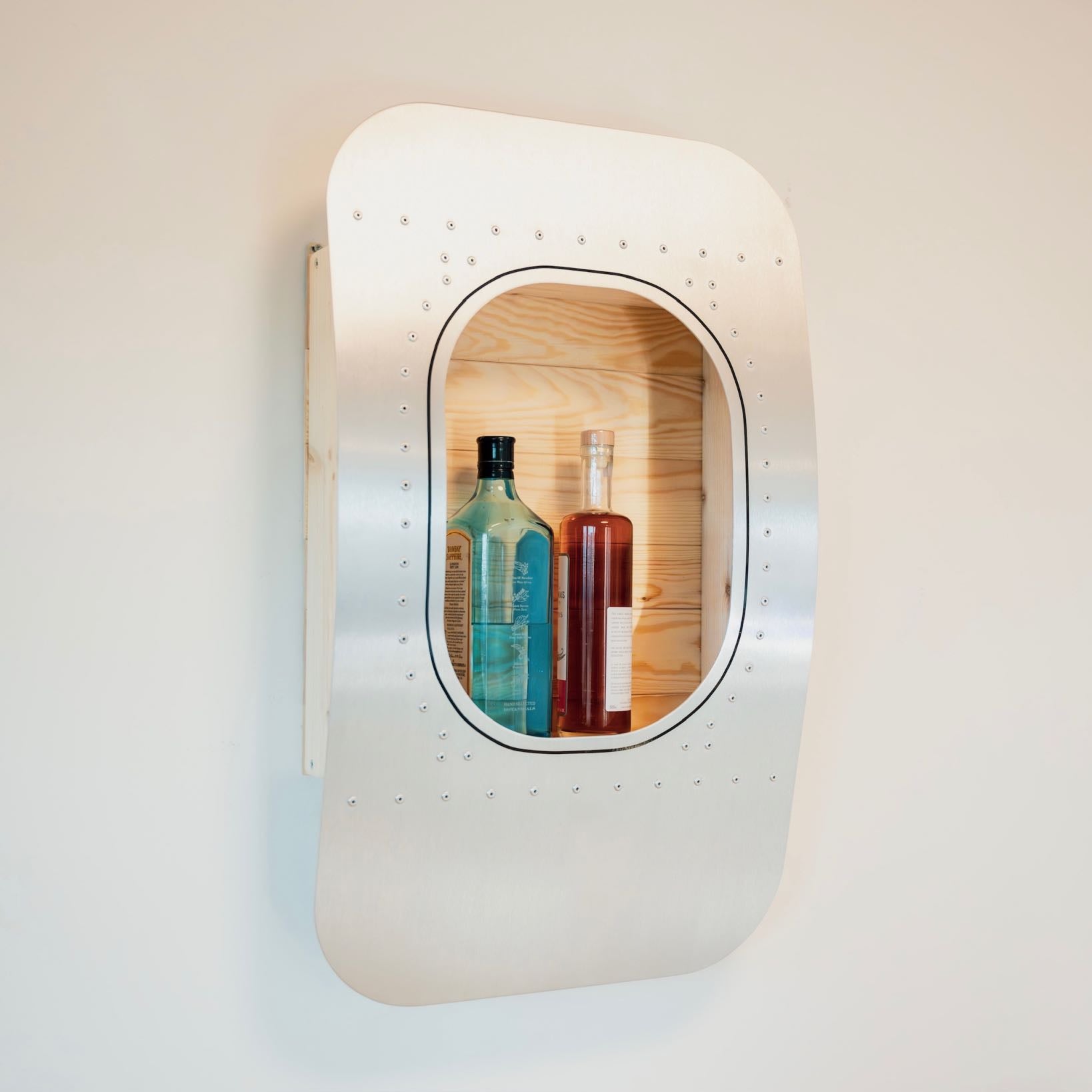 aircraftwindows Wall Bars 1er Wandbar Tannenholz Flamed Oiled