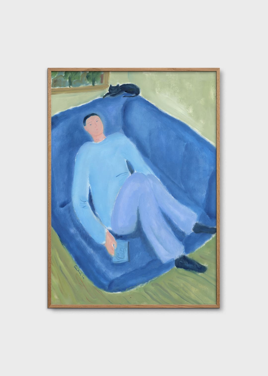The Poster Club Afternoon Poster 50x70 cm Blau-Grün Abstrakt