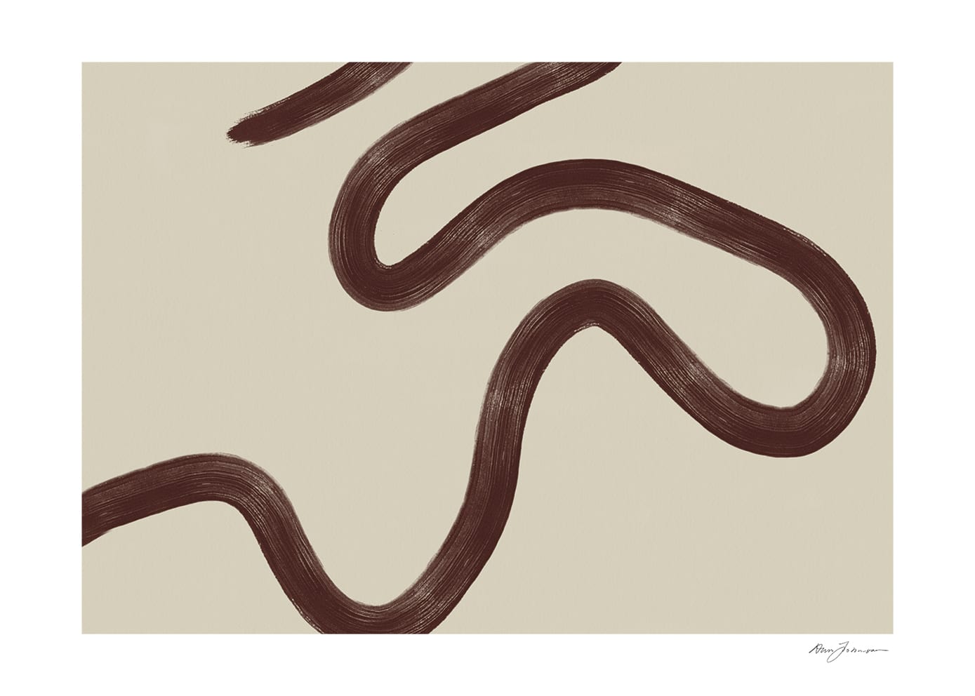 The Poster Club Art Prints Voyage Poster 30x40 cm beige