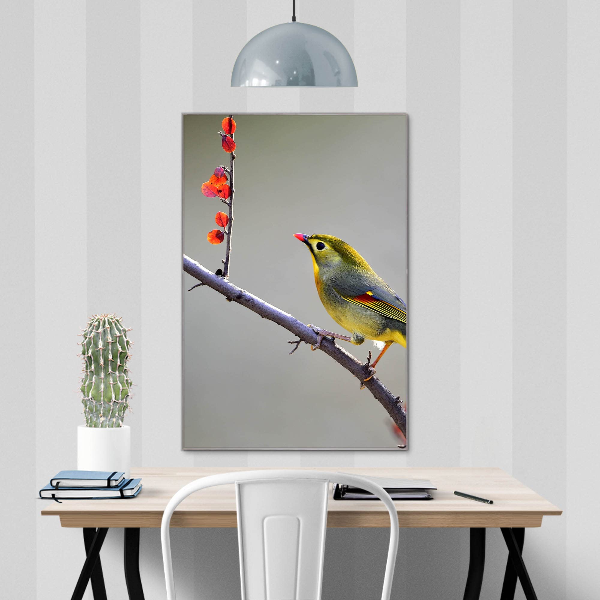 Banjado Magnettafel Herbst Vogel Glasboard 60x40cm