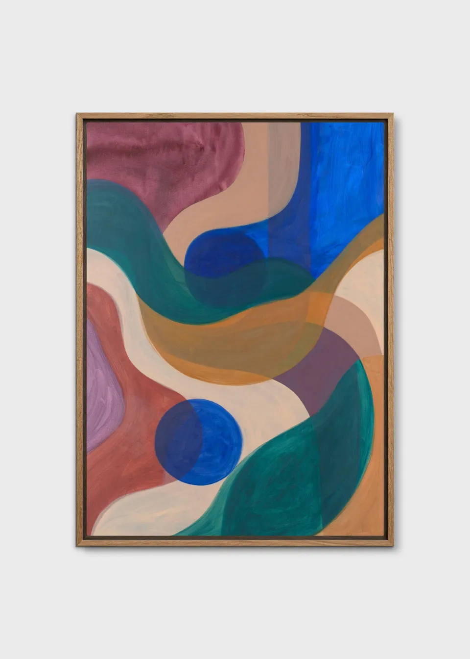 The Poster Club Art Prints Contact Leinwandbild 30x40 Blau Lila