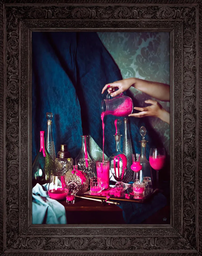 Mineheart Still Pink Leinwandbild Stillleben 66x81 cm