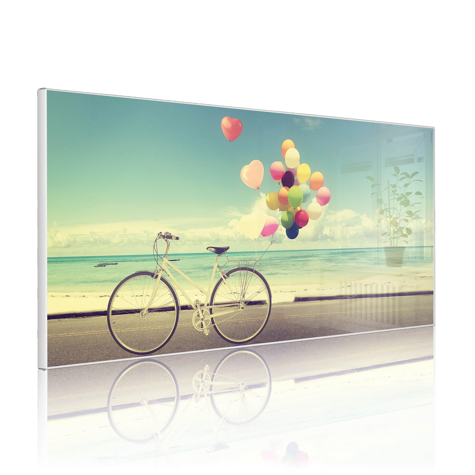 Banjado Magnettafel Auf Und Davon Magnetwand 78x37cm weiß Stahl