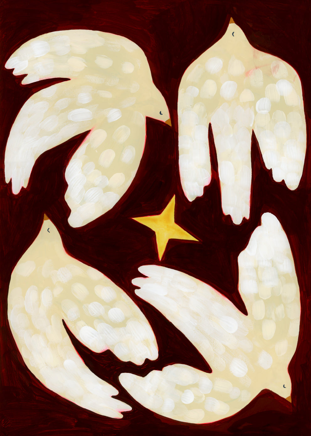 The Poster Club Art Prints Dancing Around the Star Canvas 30x40 Beige