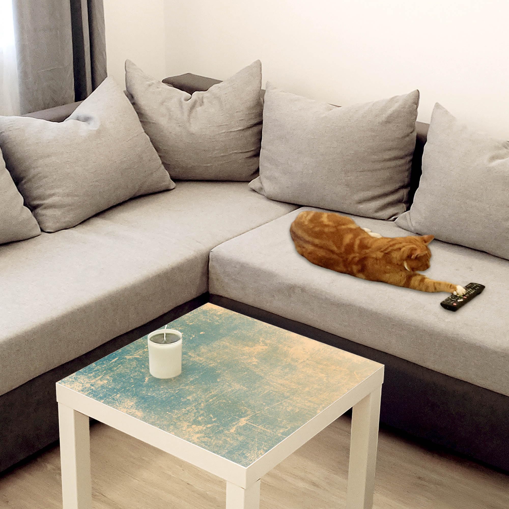 Banjado Möbelfolie Tischfolie Patina Grün 55x55 selbstklebend