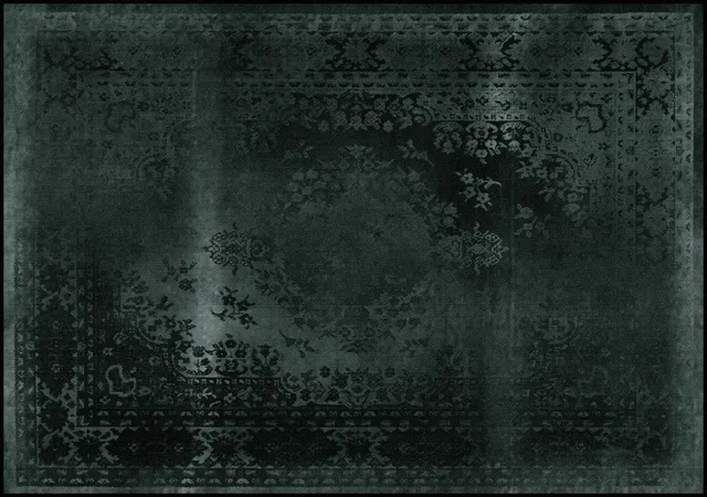 Mineheart Rugs Kashan Remix Teppich Schwarz 20x20cm
