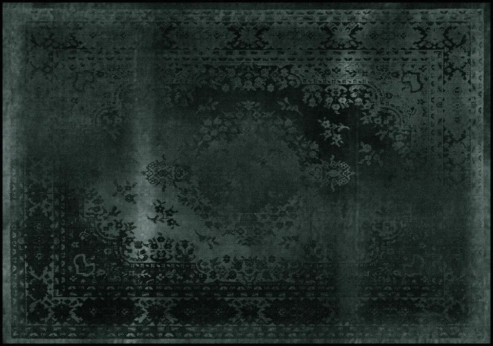 Mineheart Rugs Kashan Remix Teppich Schwarz 20x20cm