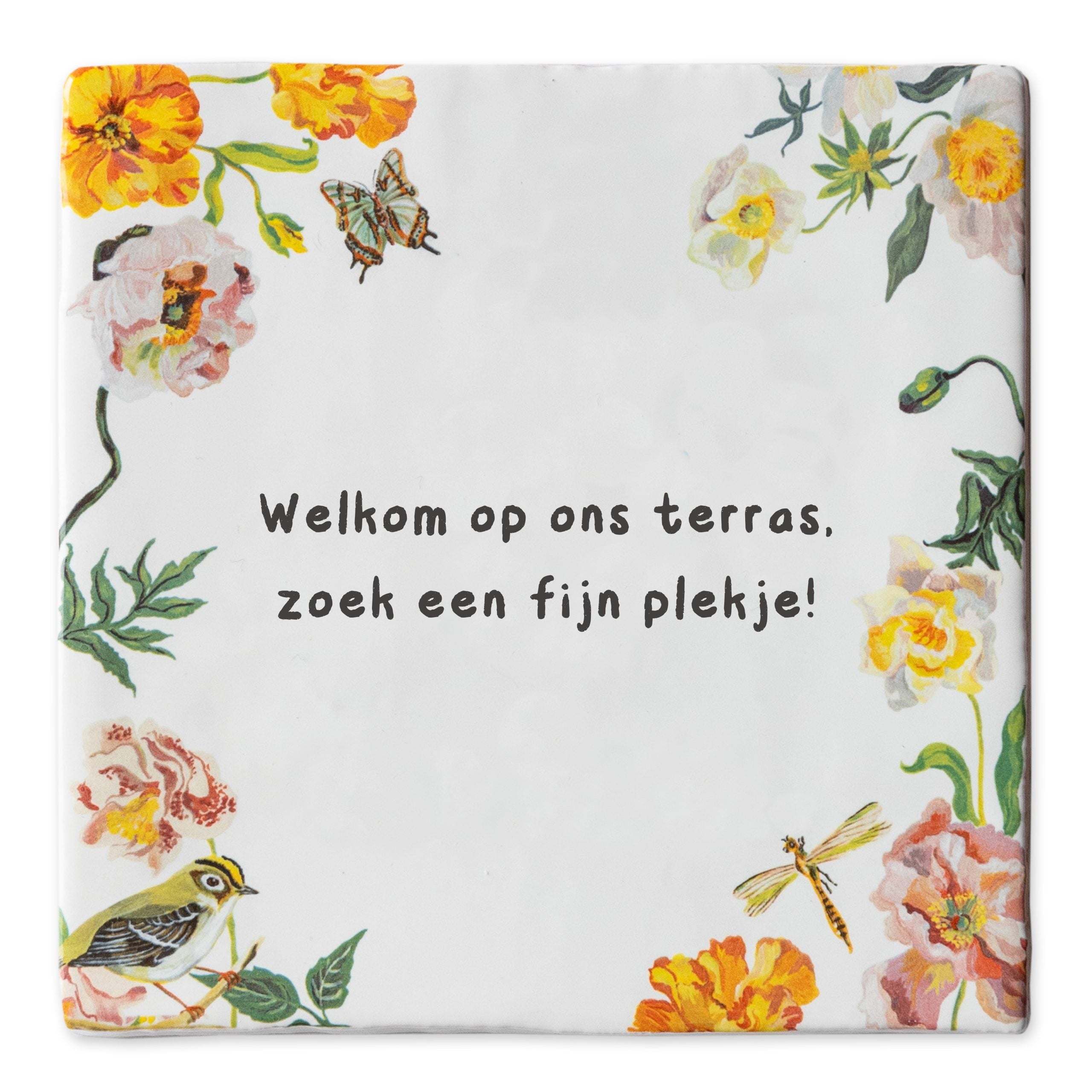 Storytiles Delft Blue Goudhaantje Fliese 10x10 cm mit Text