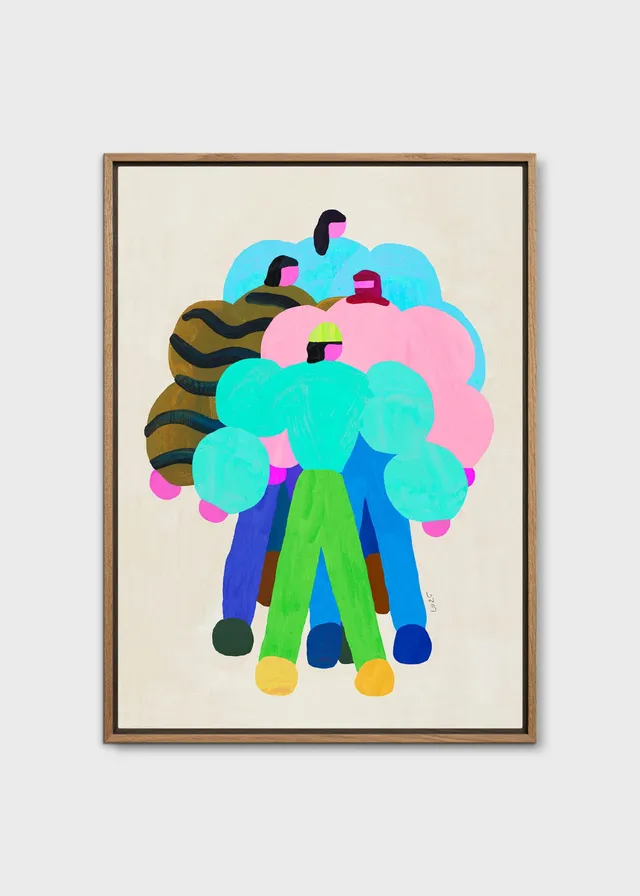 The Poster Club Art Prints People in Puffs Leinwand 30x40 bunt
