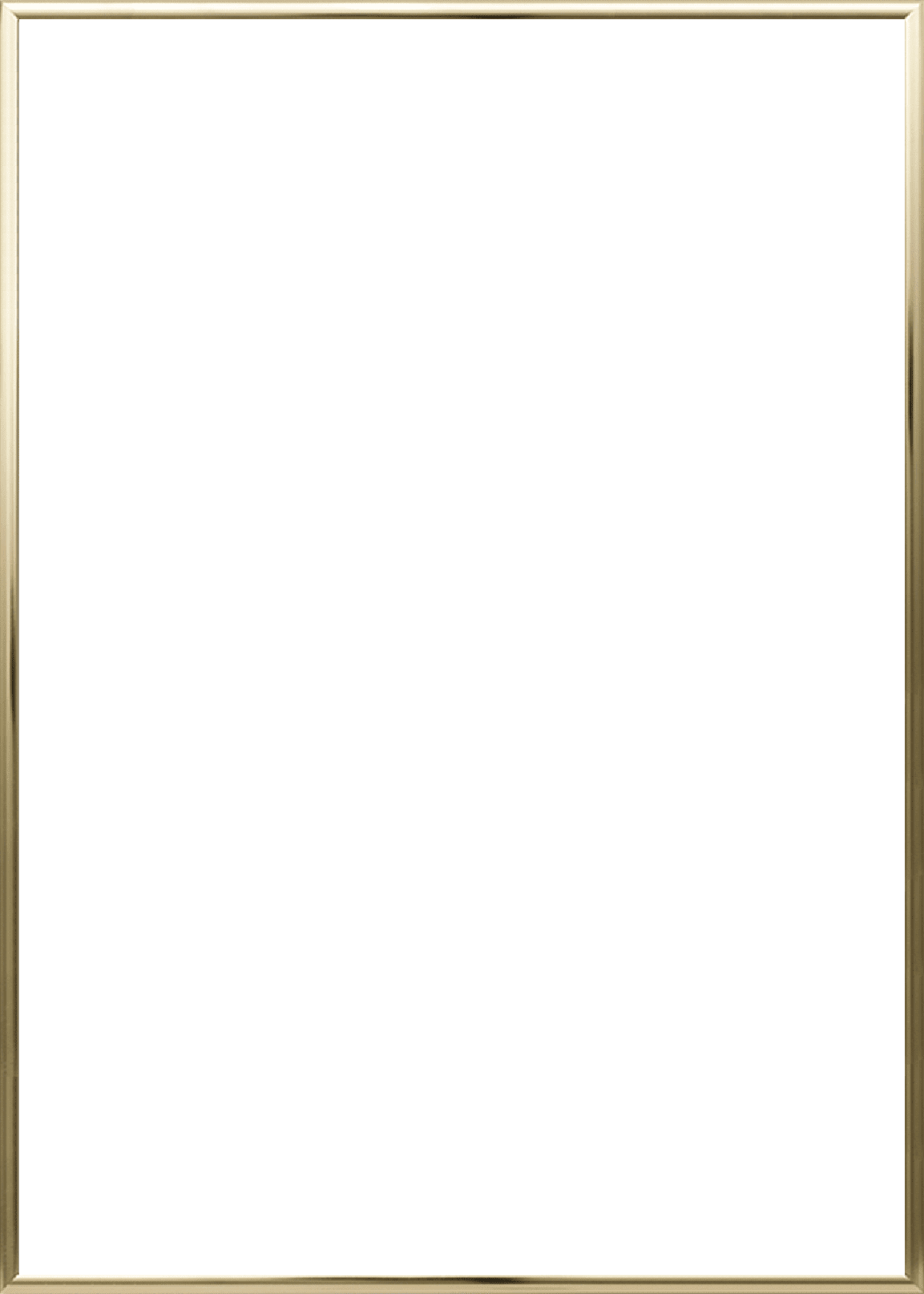 The Poster Club Brass Alu-Rahmen 50x70 cm messing