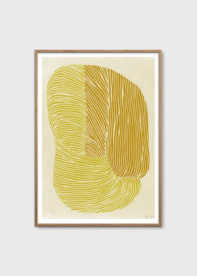 The Poster Club Yellow Reef Kunstdruck 30x40 Gelb Orange