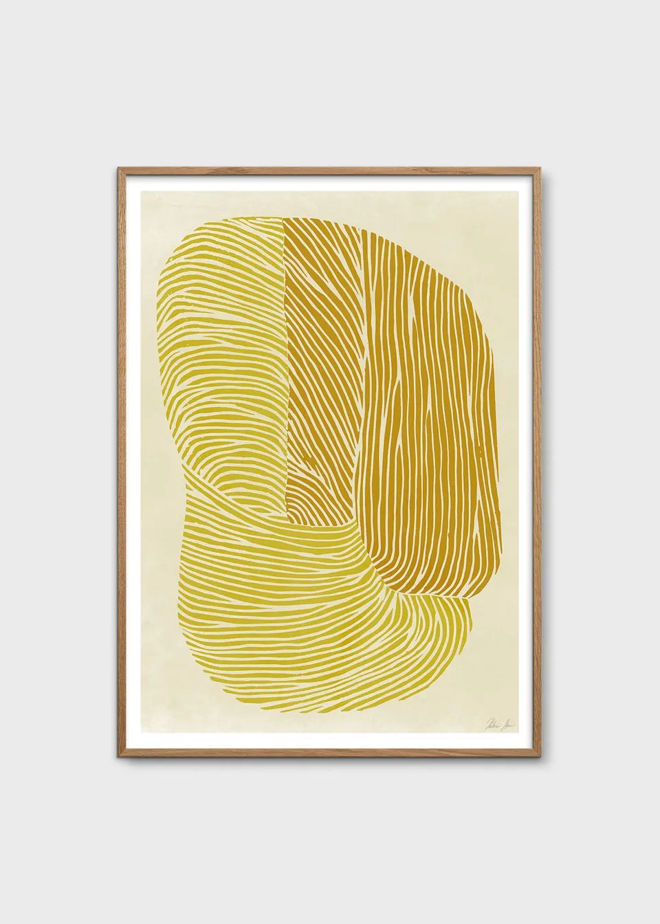 The Poster Club Yellow Reef Kunstdruck 30x40 Gelb Orange