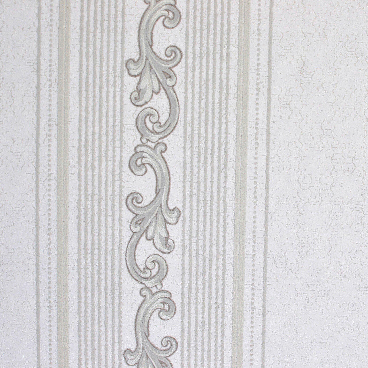 Mineheart Wallpaper Audley Tapete Warm White Streifen 53cm