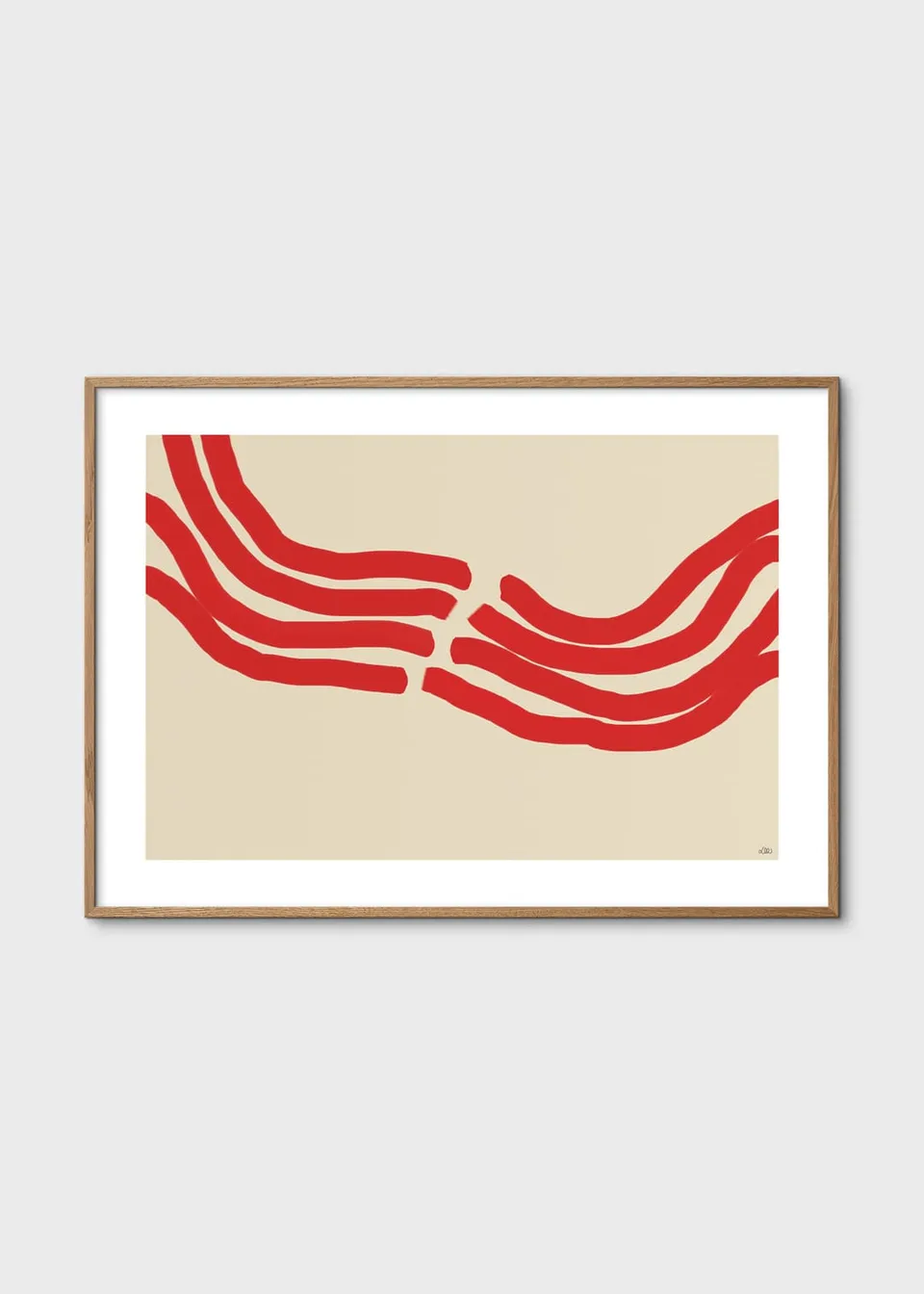 The Poster Club Friday Swing Poster 50x70 cm beige rot