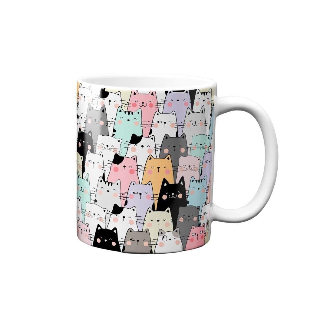 Hustling Sharks Wandbilder Katzen Tasse 330ml bunt Keramik