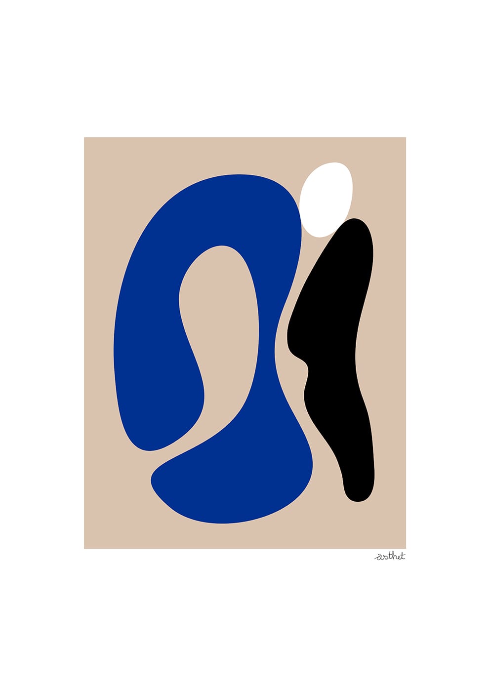 The Poster Club Art Prints Skulptur No 01 Poster 50x70 cm Beige