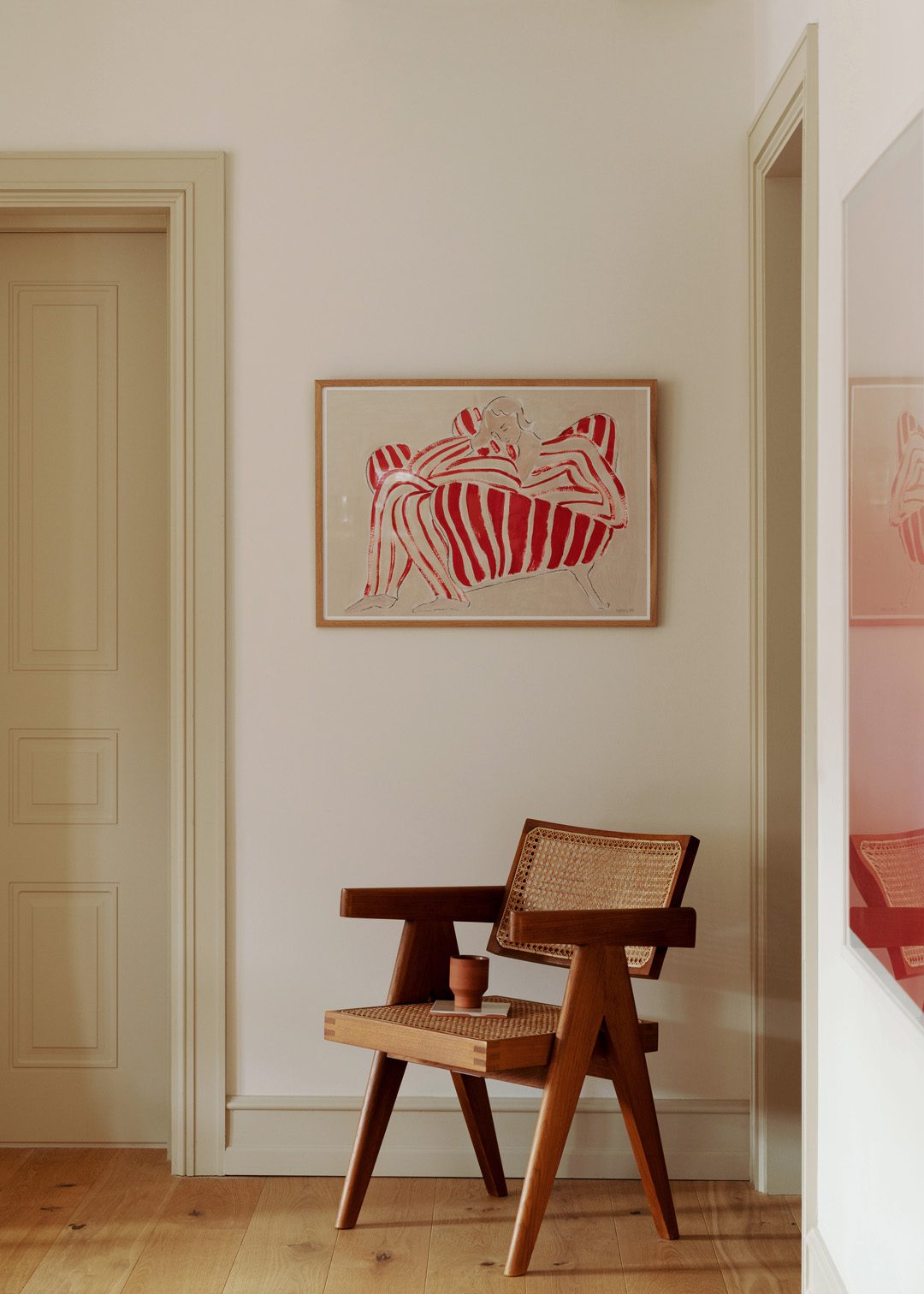 The Poster Club Red Chair Kunstdruck 30x40 cm beige rot