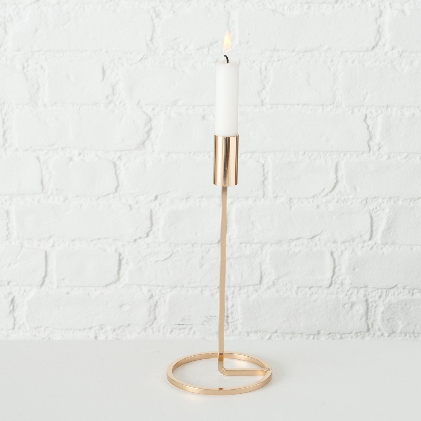 LS-LebenStil Kerzenständer Gold 20-32cm 3er Set Metall