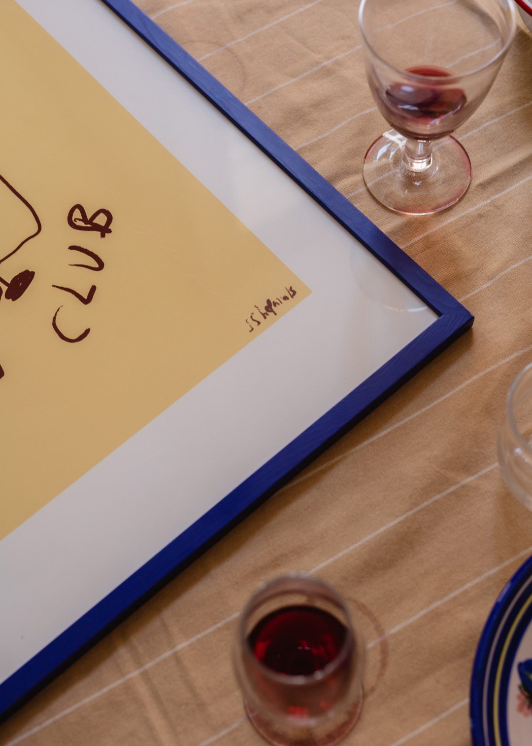 The Poster Club Wine Club Poster 30x40 cm beige