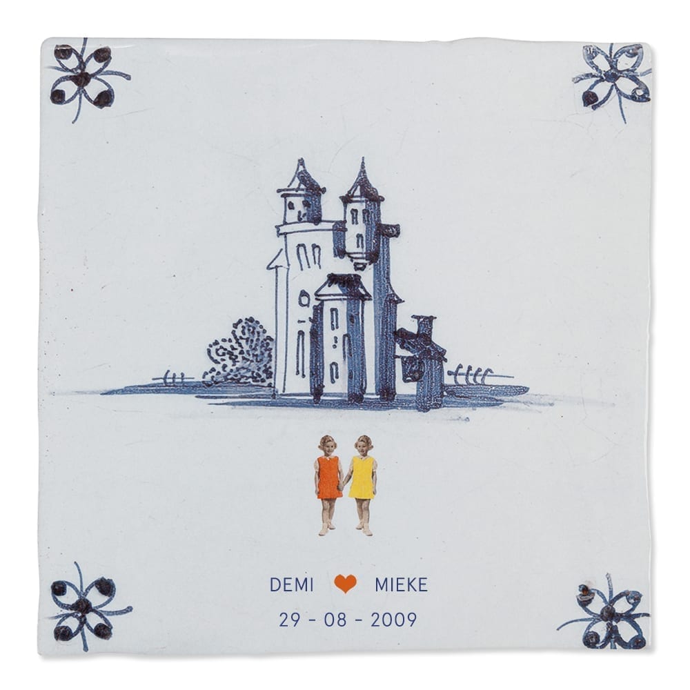 Storytiles Delft Blue Happily Ever After Damen Wandfliese 10x10