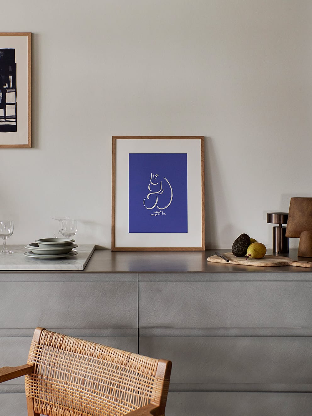 The Poster Club What I See Poster 40x50 cm blau abstrakt